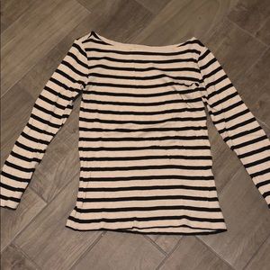 Gap Maternity stripe boatneck tee; Size L